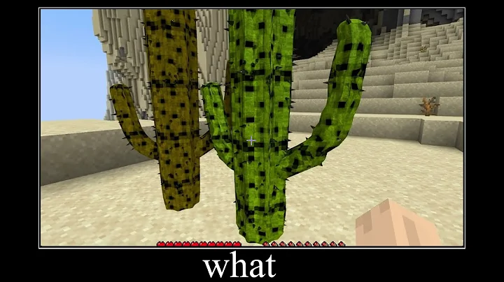 Minecraft Wait What Meme Part 1 Realistic Cactus Minecraft