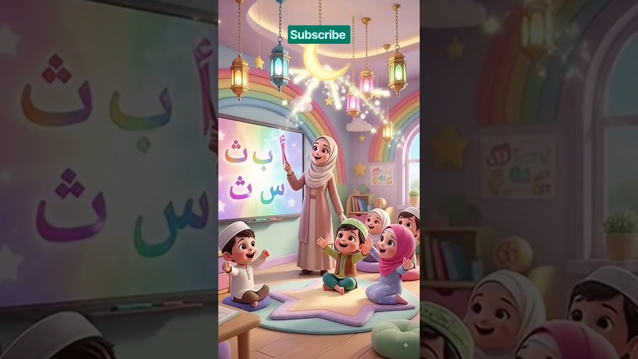✨ Alif Baa Taa 🎵 | Learn Arabic Alphabet for Kids 💖 Cute Islamic Learning #Shorts #Alif #IslamicKids
