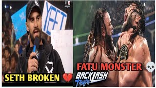 JACOB FATU MONSTER 💀 ROMAN REIGNS ANGRY 😡 SETH ROLLINS BROKEN 💔 WWE BACKLASH CHAOS 🔥|