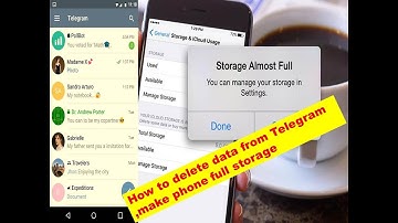 How to delete data from Telegram to Free space storage in phone/Turn off/on Auto-play and download