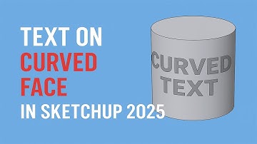 How to Put Text on Curved Face in SketchUp  Easy 3D Text Wrap Tutorial 2025