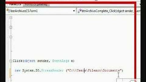 Screencast .NET (C#, C Sharp) Leer Archivos de Texto