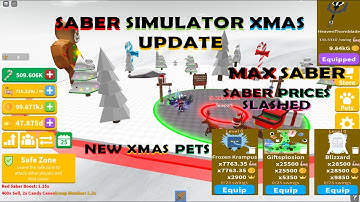Saber Simulator XMAS Update NEW CLASS NEW AURA NEW SABERS AND MUCH MORE SABER PRICES SLASHED