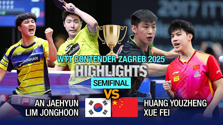 준결승 2025 컨텐더 자그레브 남자복식 안재현/임종훈(대한민국) vs 황유정/쉬에페이(중국)