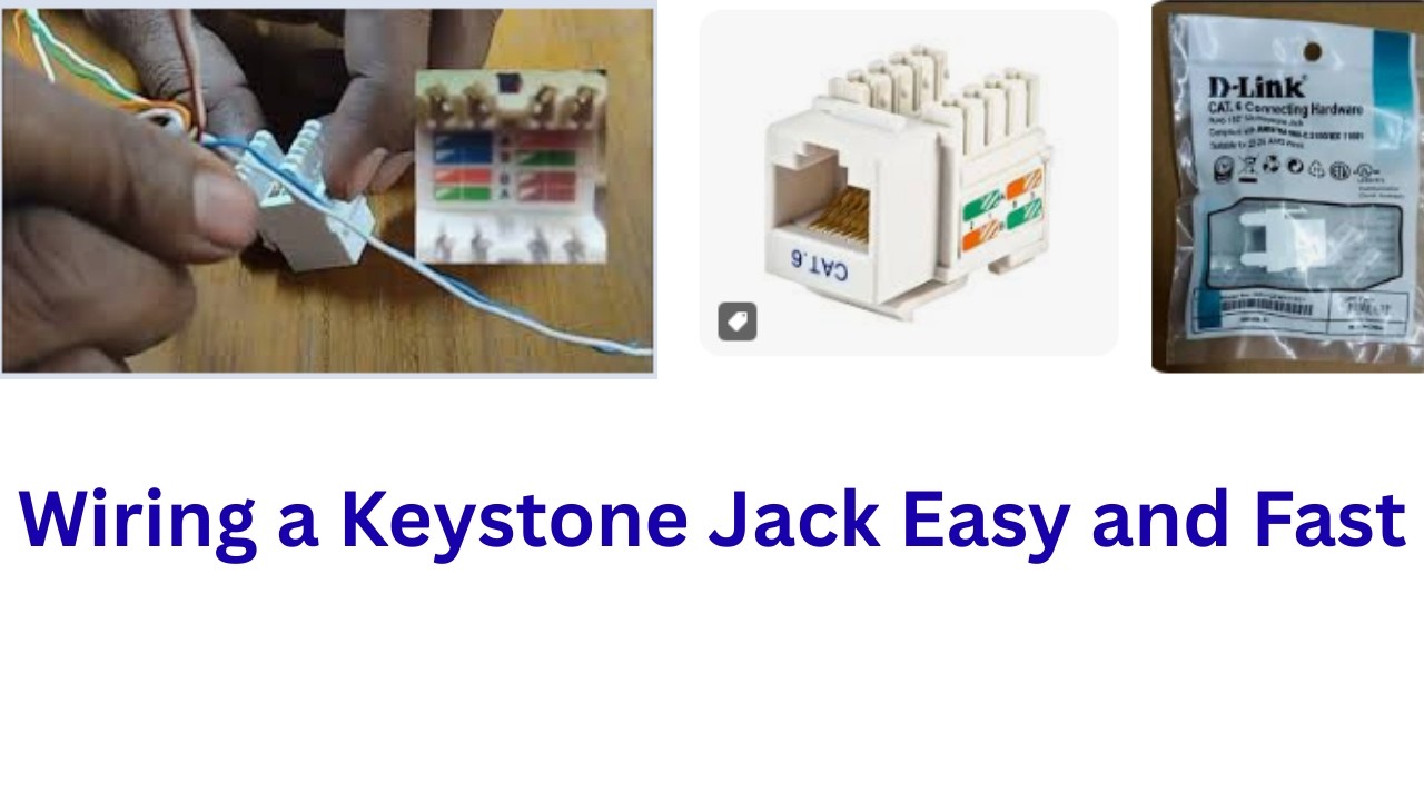 Wiring a Keystone Jack Very Easy and Fast - YouTube