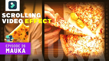 How to create scrolling slide video animation in Filmora 11 | Mauka Tutorial