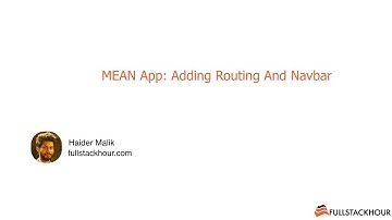 MEAN App with Angular4: 12-Adding Routing And Navbar In Frontend