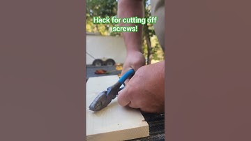Tool Hack cutting off screws easily #diy #toolhack #shorts #hack #viral