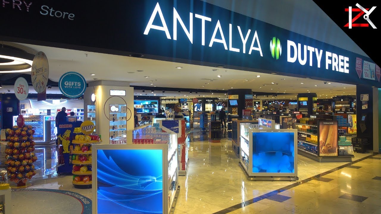Inside Antalya Airport In Turkey Shops Security Checks