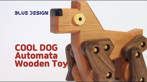 How to Make a Wood Toy Cool Dog Automata wooden Toy