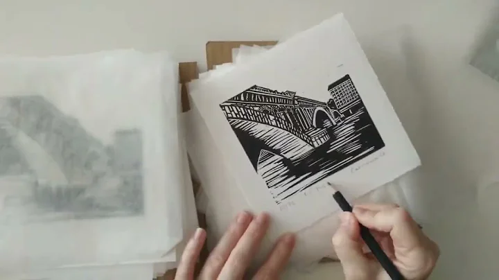 Printmaking - El Puente - Printing process for Mor...