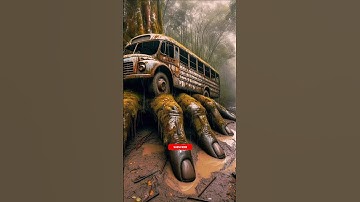 Travel Exploring | Abandoned Bus | Mysterious Jungle | #shorts #trending #part30