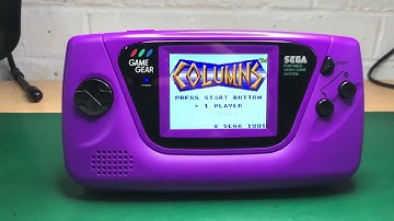 Sega Game Gear with BennVenn LCD & Retrosix Shell