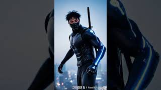 Cyber Ninja Transformation | Neon Samurai in the Future City #cyberninja  #futuristicwarrior