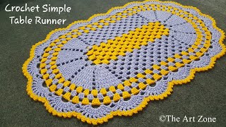 Easy and Simple Crochet Table Runner for Beginners | Crochet Tutorial
