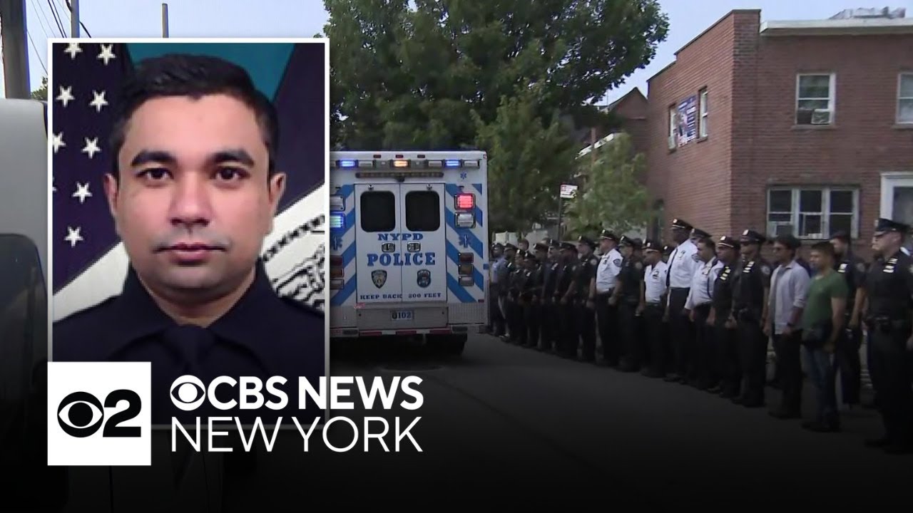 NYPD officer killed in Midtown shooting to be laid to rest - YouTube
