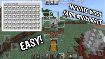 SIMPLE 1.17 AUTOMATIC WOOL FARM TUTORIAL in Minecraft Pocket (MCPE/Xbox/PS4/Switch/Window 10)