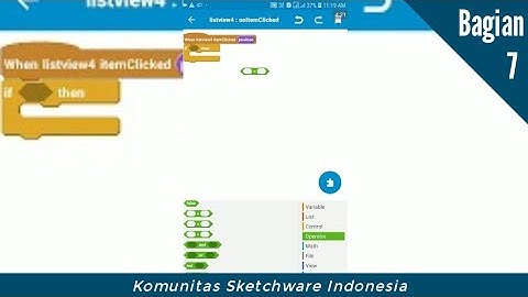 Cara menggunakan ListView Lengkap (part 1) | Tutorial Sketchware dari Nol | bagian 7