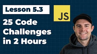 25 Beginner JavaScript Challenges in 2 hours #fullstackroadmap (Ep. 5.3)