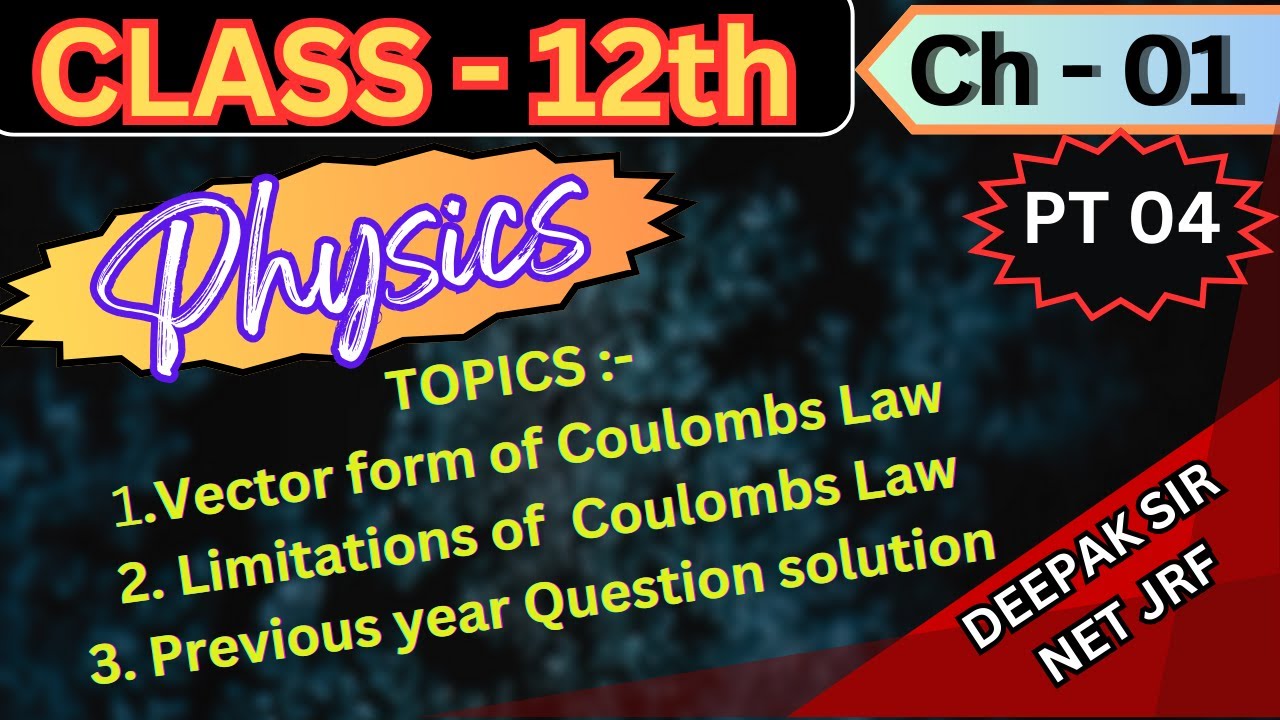 Vector Form and Limitations of Coulombs law 
