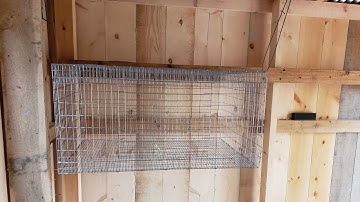How to build a wire rabbit cage.