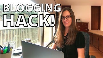 How I write blog posts fast!