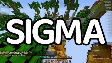 Sigma 5.0 - Jello - Hacking on CubeCraft Skywars #2 - [Paid Hacked Client]