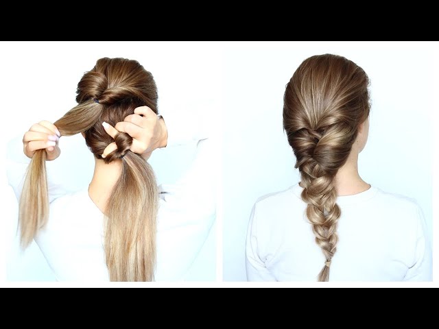 EASY FRENCH BRAID HAIR HACK ❤️ I've never been able to French