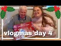 VLOGMAS DAY 4 | making a gingerbread house with dad! | absolute chaos - send help... | UK 2022