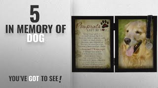 Top 5 In Memory Of Dog [2018 Best Sellers]: Pawprints Memorial Pet Tag Frame - Pawprints Left By You screenshot 5