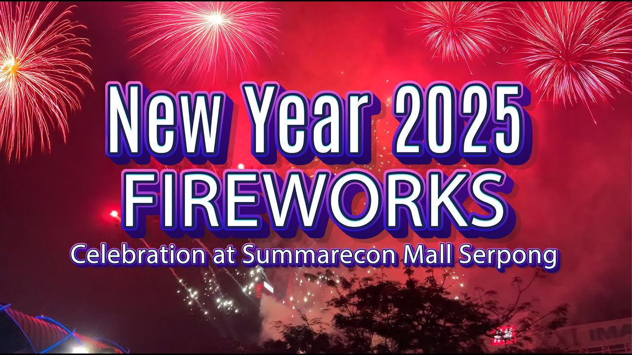 Serunya Malam Tahun Baru 2025 🎆 🎇 #fireworks #2025 #kembangapitahunbaru #spektakuler