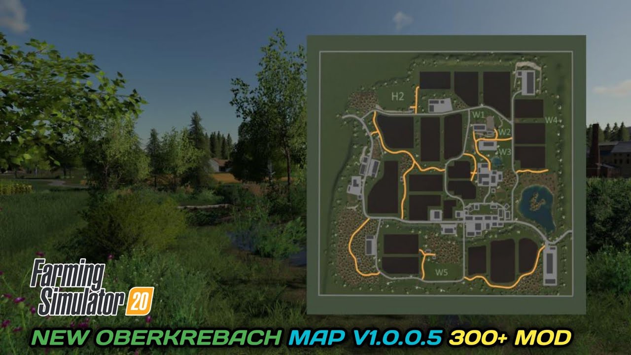 FS 20 NEW OBERKREBACH MAP 300+ MOD APK DOWNLOAD FARMING