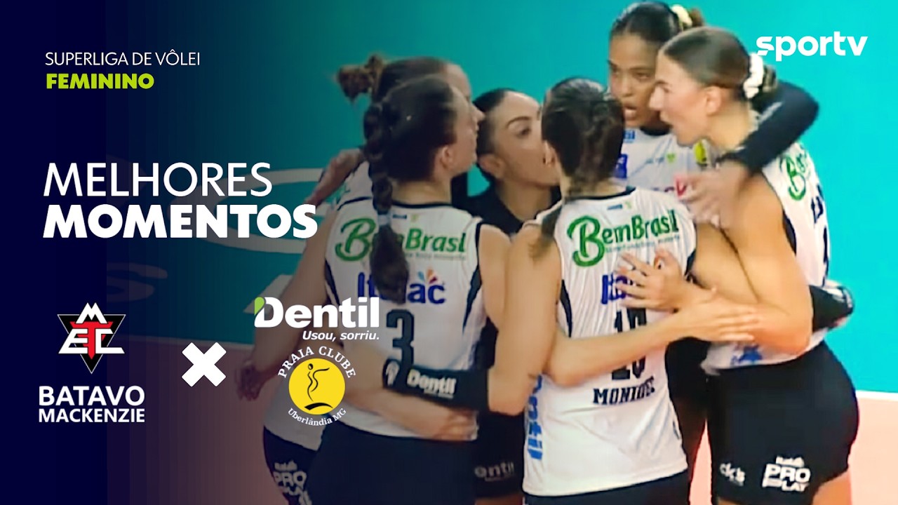 MACKENZIE 0 X 3 PRAIA CLUBE | MELHORES MOMENTOS | SUPERLIGA FEMININA DE VÔLEI 2025/26 | sportv