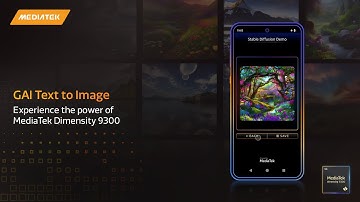 MediaTek Dimensity 9300: Unmatched Generative AI Performance | Text to Image