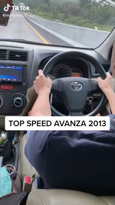 TOP SPEED AVANZA 2013