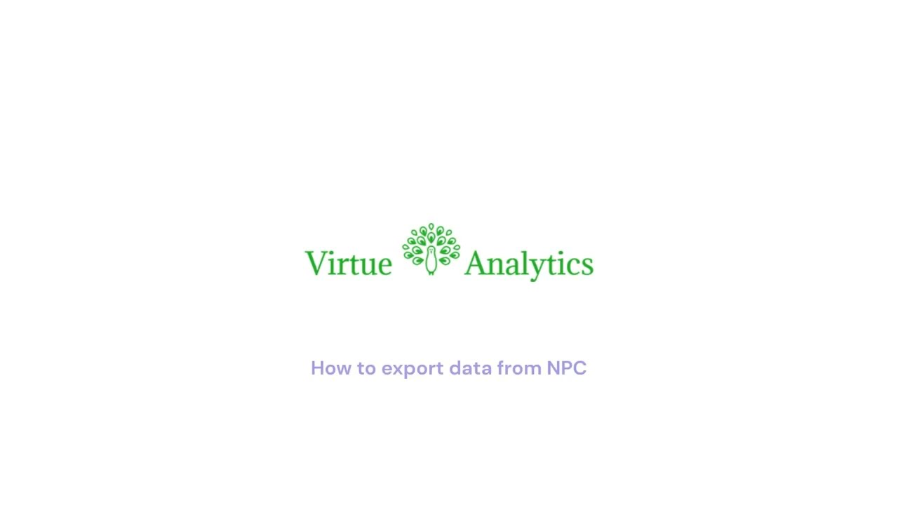 How To Export Data From NPC
