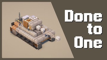 Minecraft Tiger H1 Tank Tutorial - [Done to One Series]