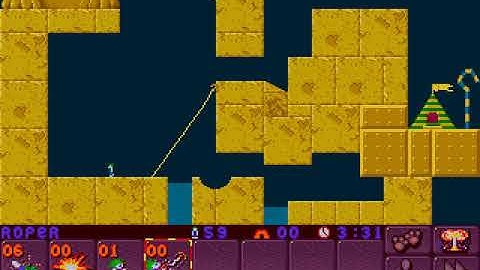 Lemmings 2 custom - The Diver Level by geoo
