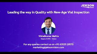 Leading the way in Quality with New Age Vial Inspection