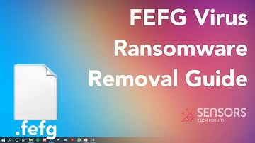 Fefg Virus [.fefg Files] Remove & Decrypt Guide [Free]