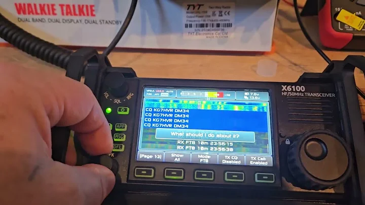 R1cbu FT8 DIRECTLY ON XIEGU X6100!  WOW 👌 