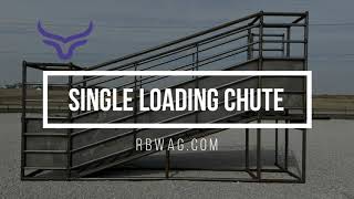 Single Loading Chute from RBW helps get your cattle into the semi pot trailer!
