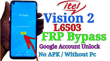 itel vision 2 frp bypass Android 11/itel (l6503)Google account unlock New Method /no apk without pc