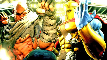 Sagat vs Gill (Hardest AI CPU) - Street Fighter 5