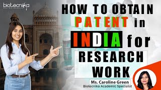 How to Obtain Patent For Research Work in India? Complete Procedure Explained