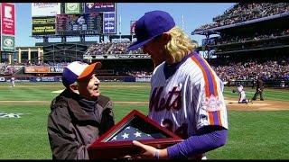 PHI@NYM: Mets honor veteran during in-game ceremony screenshot 1