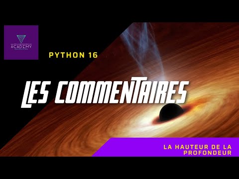 Les commentaires en python - Python 16