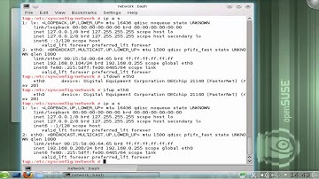 Learning Linux: Lesson 3 Configure the network and learn a little BASH history