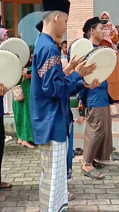 sungguh bahagianya  pengantin disambut hadroh#pernikahan#shorts