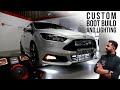 EPIC Audio Build &amp; CUSTOM LIGHTING | Ford Focus ST Fully Upgraded